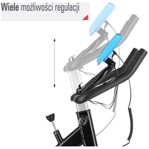 Велотренажер HMS SW2501 One Fitness спиннинг, синий (M-12547886)