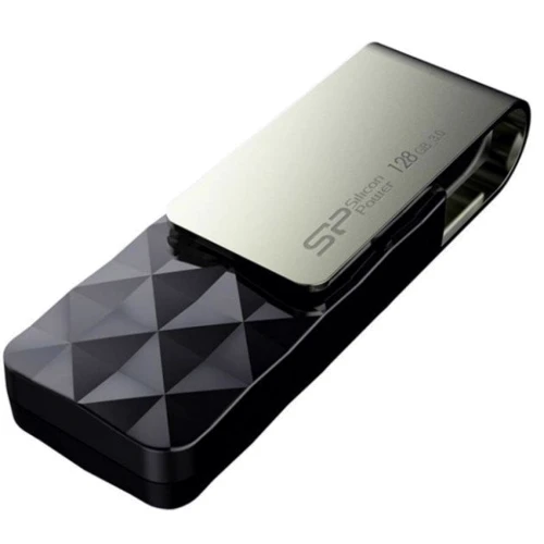 USB-флешка Silicon Power 128GB Blaze B30 USB 3.0 Black (SP128GBUF3B30V1K): Объем памяти 128 GB