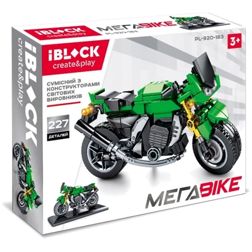 Конструктор IBLOCK PL-920-183 227дет., МЕГАBIKE