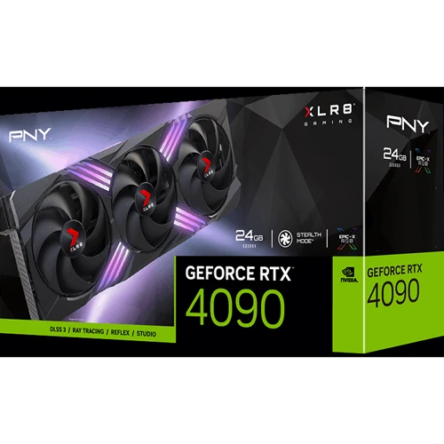 Видеокарта PNY GeForce RTX 4090 24GB XLR8 Gaming VERTO EPIC-X RGB Triple Fan DLSS 3 (VCG409024TFXXPB1): Форм-фактор Стандартная