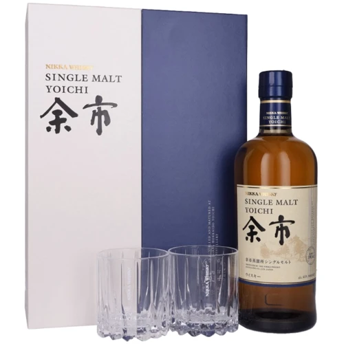 Виски Nikka Yoichi 0,700 + 2 glasses GB 45% 0.7 л (BWT6501)