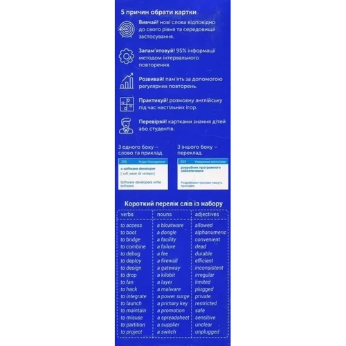 IT English. Картки для вивчення англійських слів: Обложка Картон