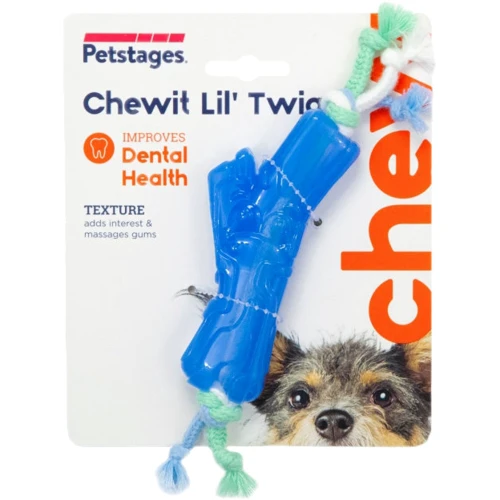 Іграшка для собак Petstages Orka Chewit Lil' Twig Гілка 13 см блакитна (pt68117): Виробник Petstages