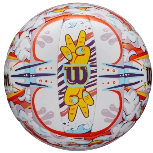 Мяч для игры Wilson GRAFFITI PEACE VB White/Orange OF волейбольный size 5 (WV4006901XBOF)