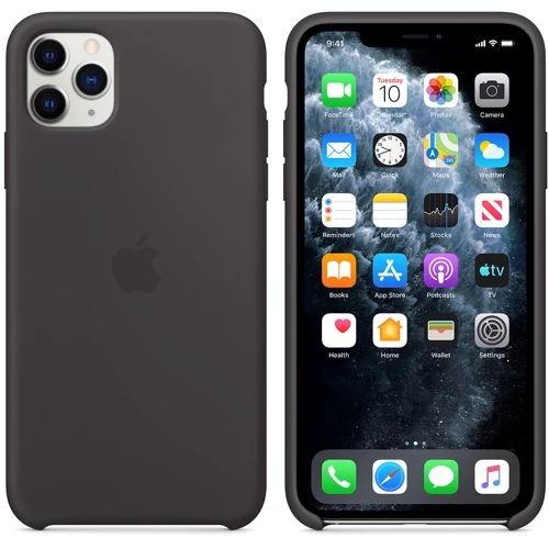 Чохол для iPhone Apple Silicone Case Black (MX002) for iPhone 11 Pro Max