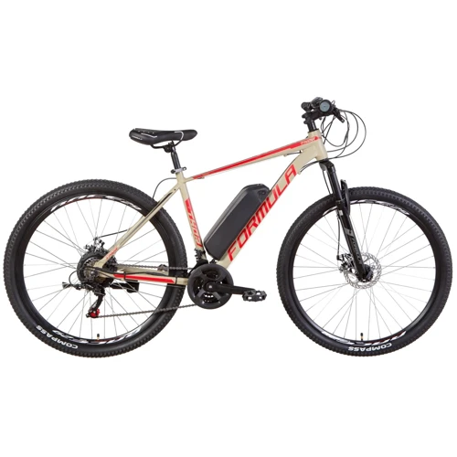 Электровелосипед 29" Formula THOR 1.0 350Вт 36В, 2021 (оливковый с красным и черным (м)) (ELB-FR-29-107)