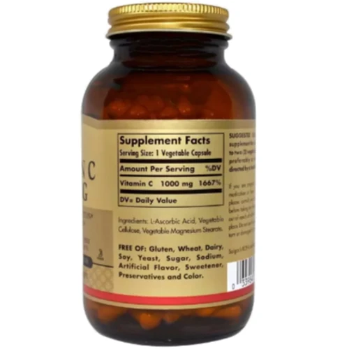 Solgar Vitamin C 1000 mg Солгар Витамин С 100 капсул: Тип Витамин C