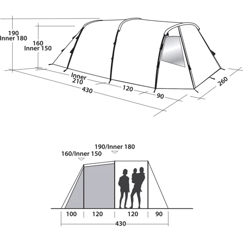 Палатка Easy Camp Huntsville 400 Red (120383)