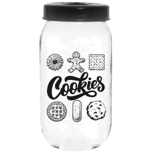 Ємність для зберігання HEREVIN Jar-Black Cookies 1л (171541-001)