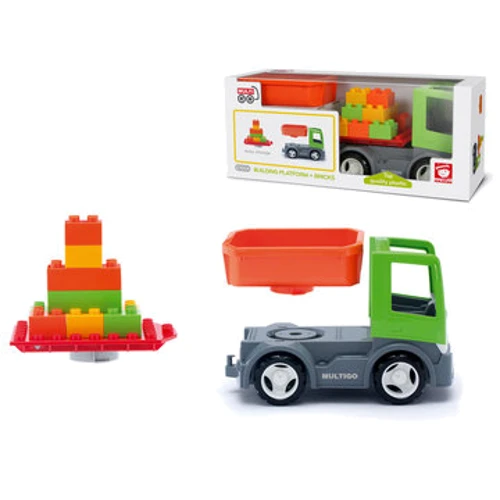 Машинка Efko MultiGo Строительная платформа с кубиками 2 в 1 (27054)