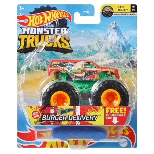 Базовая машинка-внедорожник 1:64 серии Monster Trucks Hot Wheels (в ассортименте) FYJ44