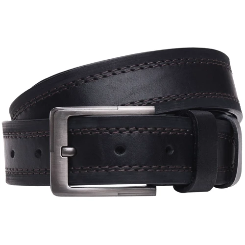 Чоловічий ремінь Borsa Leather чорний (br-vn-lbelt2)