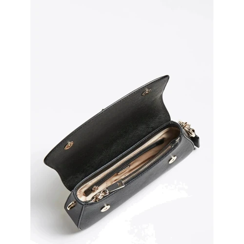 Женская сумка через плечо Guess CORDELIA FLAP SHOULDER BAG черная (HWVG8130190-BLA): Страна производитель США