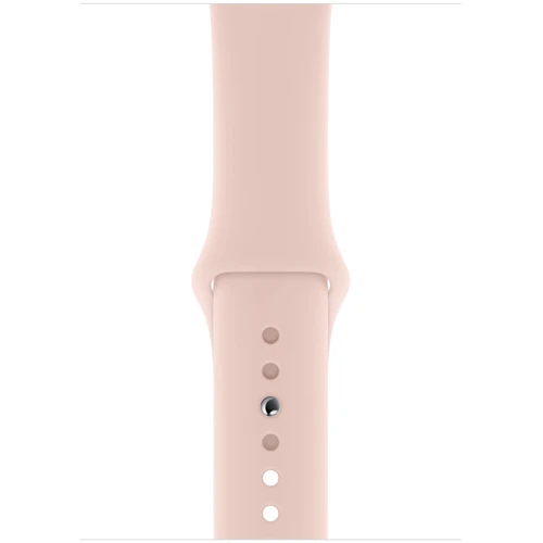 Apple Watch Series 5 44mm GPS Gold Aluminum Case with Pink Sand Sport Band (MWVE2): Экран OLED LTPO (1000 кд/м²) с технологиями Retina и Force Touch / защитное стекло Ion-X повышенной прочно