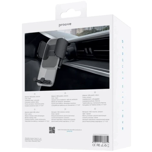Держатель Proove Car Holder Air Vent Crystal Clamp Plus Black (CHCCP0000001): Совместимость Для смартфона