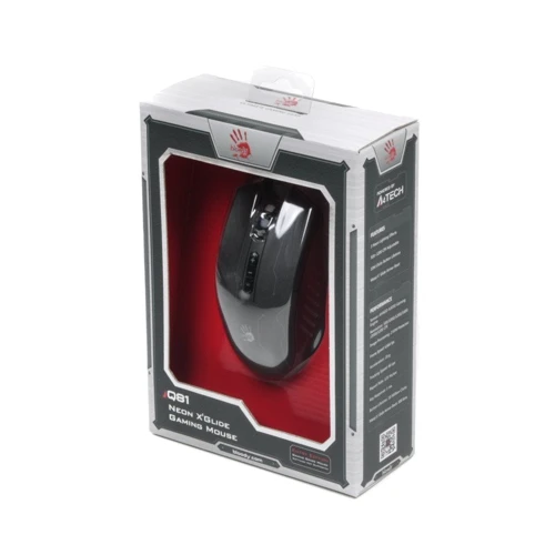 Мишка A4Tech Bloody Q81 Circuit: Максимальна роздільна здатність сенсора, dpi 3200 dpi