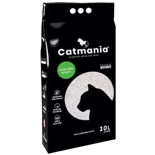 Наповнювач Catmania бентонітовий алое вера + зелені гранули 10л (8682162004090)