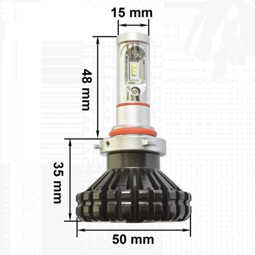 LED лампа Prime-X KC 9005/9006 6000K (2 шт.): Цветовая температура, K 6000