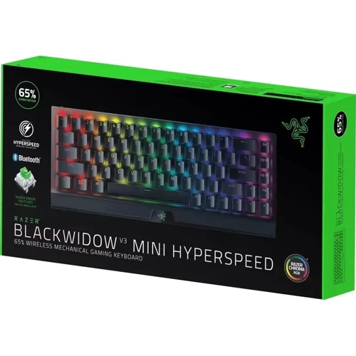 Клавіатура Razer BlackWidow V3 Mini Hyperspeed Green Switch RU (RZ03-03891600-R3R1): Тип клавіш механический