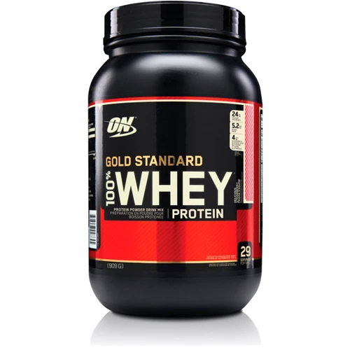 Протеин Optimum Nutrition 100% Whey Gold Standard 899 g / 29 servings / Strawberry & Cream: Вкус Крем, Клубника
