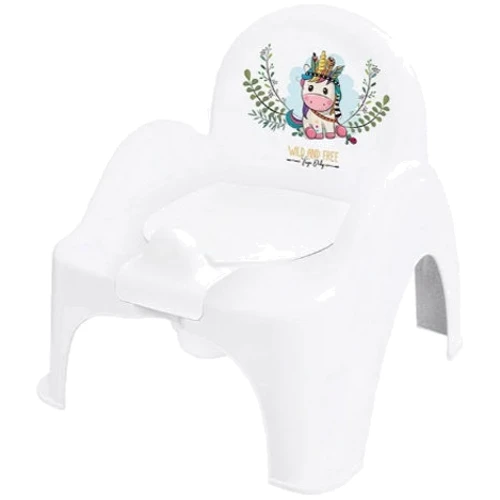 Горшок-стульчик Tega Baby Дикий запад Единорог с музыкой белый PO-074-103-JEDNOROŻEC