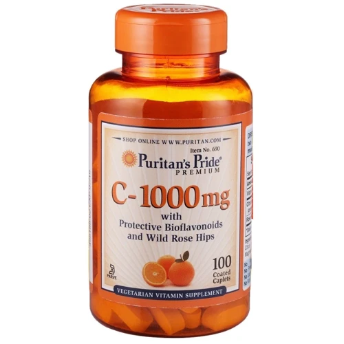 Puritan's Pride Vitamin C-1000 mg with Bioflavonoids & Rose Hips 100 caps