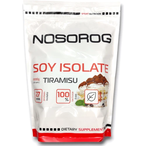 Протеїн Nosorog Soy Isolate 1000 g / 28 servings / Tiramisu