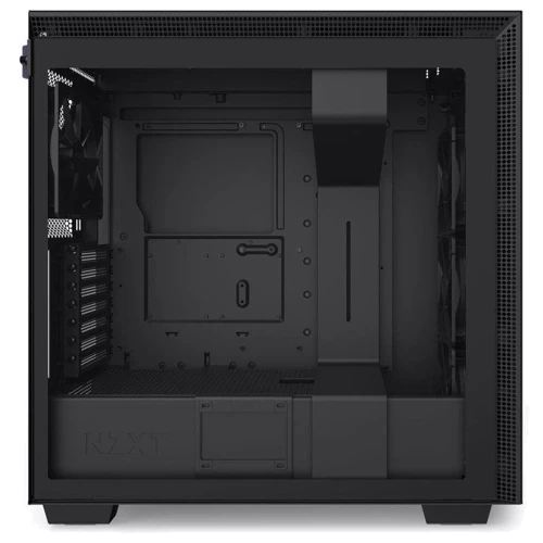 Корпус NZXT H710 Matte Black (CA-H710B-B1): Материал передней панели сталь