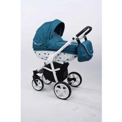 Универсальная коляска (2в1) Roan Bass B4-navy-white