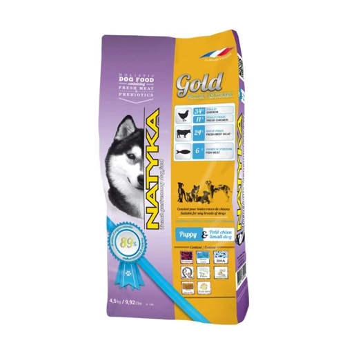 Полувлажный корм для собак Natyka Gold Puppy&Small Dogs 4.5 кг (3760240680055)