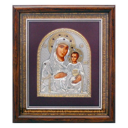 Иерусалимская икона Божией Матери Silver Axion 15х17 см (813-1120)