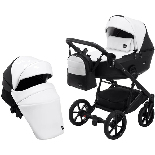 Коляска 2 в 1 Bair Kiwi ECO BK-51/15 білий/чорний (680899): Кількість блоків 2