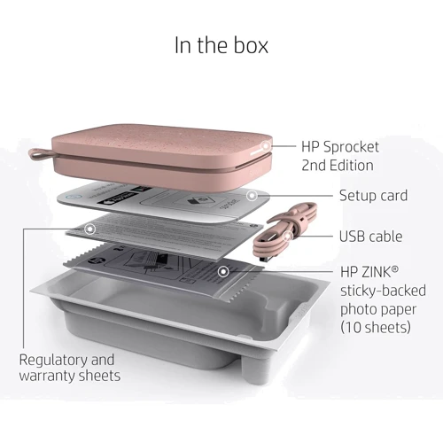 HP Sprocket 2x3 Blush Pink (HPISPP)