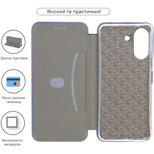 Чохол для телефона ArmorStandart G-Case Blue для Xiaomi Redmi 13C 4G / Poco C65 (ARM72500): Тип чехол-книжка