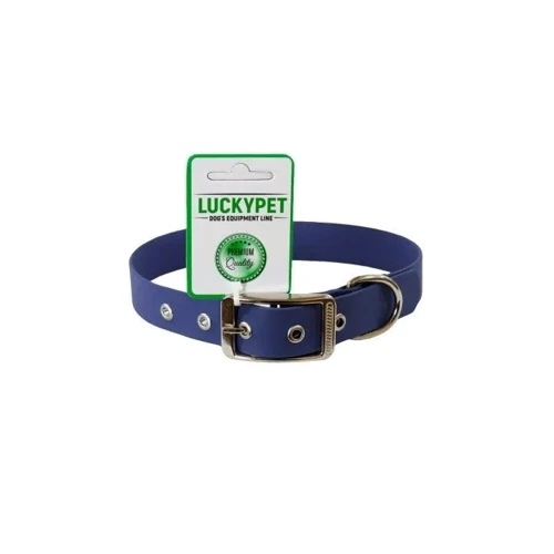 Ошейник водонепроницаемый Lucky Pet с металлической пряжкой 2.5x30-40 см синий (4820224216942)