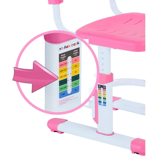 Дитячий стілець Fundesk SST3LS Pink: Min висота сидіння, см 32