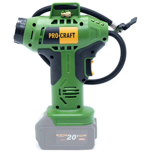 Компресор ProCraft LK-20 (без АКБ та ЗУ): Продуктивність, л / хв 12