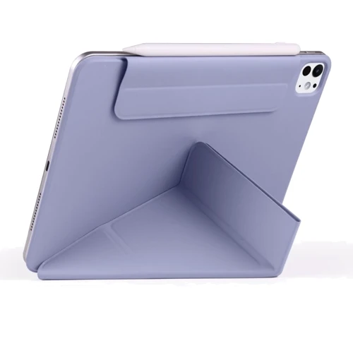 Аксессуар для iPad BeCover Ultra Slim Origami Magnetic with Pencil mount Deep Purple for iPad Pro 11 2024 M4 (712963): Материал искусственная кожа