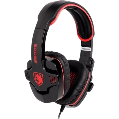 Наушники Sades SA-708GT Black/Red (sa708brj): Тип конструкции полноразмерные