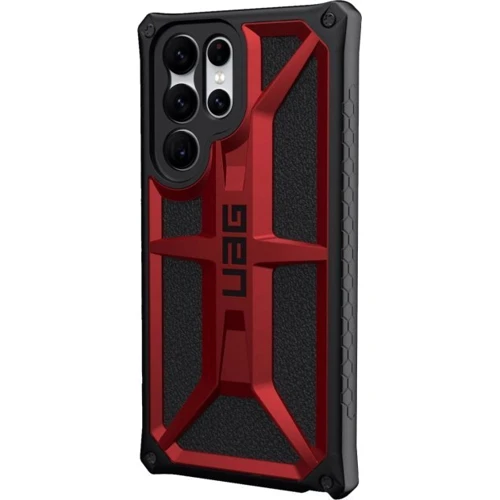 Аксессуар для смартфона Urban Armor Gear UAG Monarch Crimson (213441119494) for Samsung S908 Galaxy S22 Ultra: Цвет красный