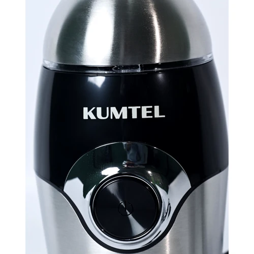 Кофемолка KUMTEL HCG-02 INOX: Блокировка включения при снятой крышке Есть