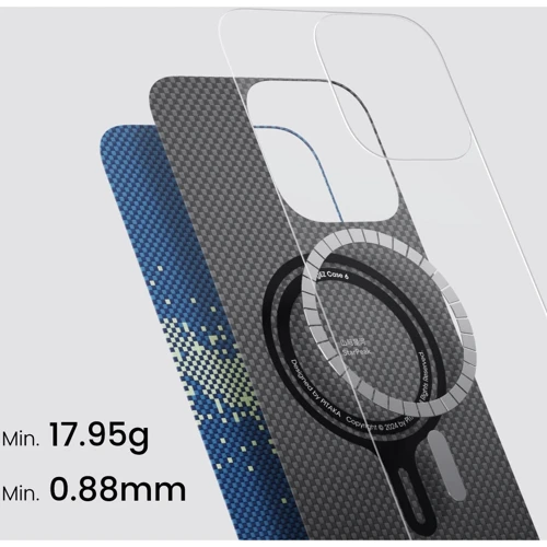 Чехол для iPhone Pitaka StarPeak Tactile Woven Case Milky way galaxy (KI1602MYG) for iPhone 16 Plus фото 8