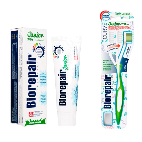 BIOREPAIR Комплекс "Зубна паста Джуніор + Зубна Щітка Джуніор" 7-14 років