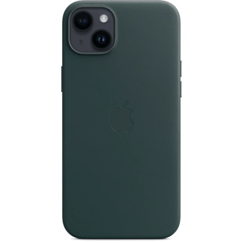Чохол для iPhone Apple for iPhone 14 Plus Leather Case with MagSafe Forest Green (MPPA3) : Колір зеленый