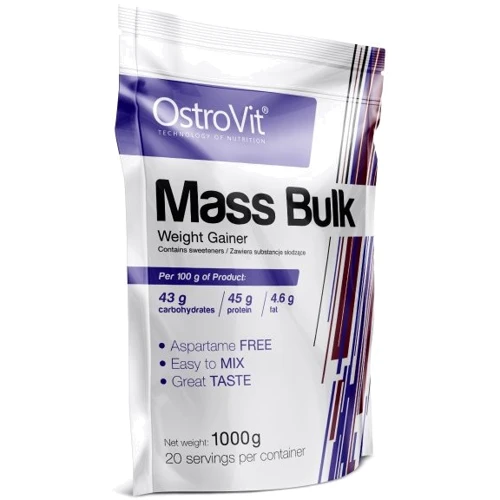 Гейнер OstroVit Mass Bulk 1000 g /20 servings/ Apple Pie