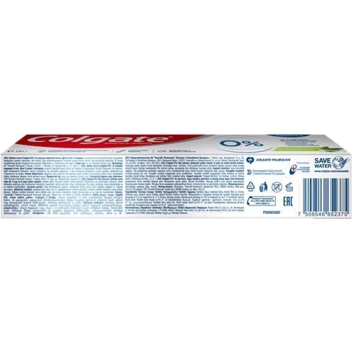 Colgate Зубная паста 0% Бодрящая свежесть 130 мл фото 8