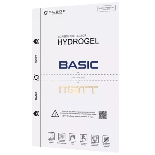 Защитная пленка для iPhone BLADE Hydro-Gel Screen Protector BASIC Matt: Цвет прозрачный