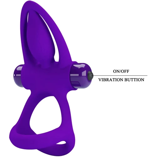 Ерекційне віброкільце LYBAILE Pretty Love - Vibration Cock Ring (BI-210306)