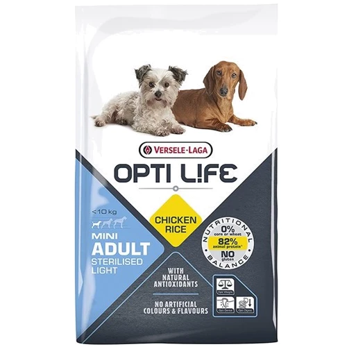 Сухой корм Opti Life Sterilised Light Mini для стерилизованных и собак с лишним весом мини и малых пород 7.5 кг (59181)