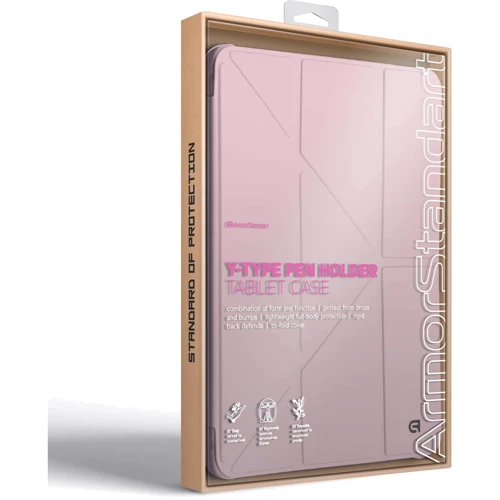 Аксессуар для iPad ArmorStandart Y-type Case with Pencil Holder Pink for iPad Air 11 (2024 / 2025) (ARM77529) фото 8
